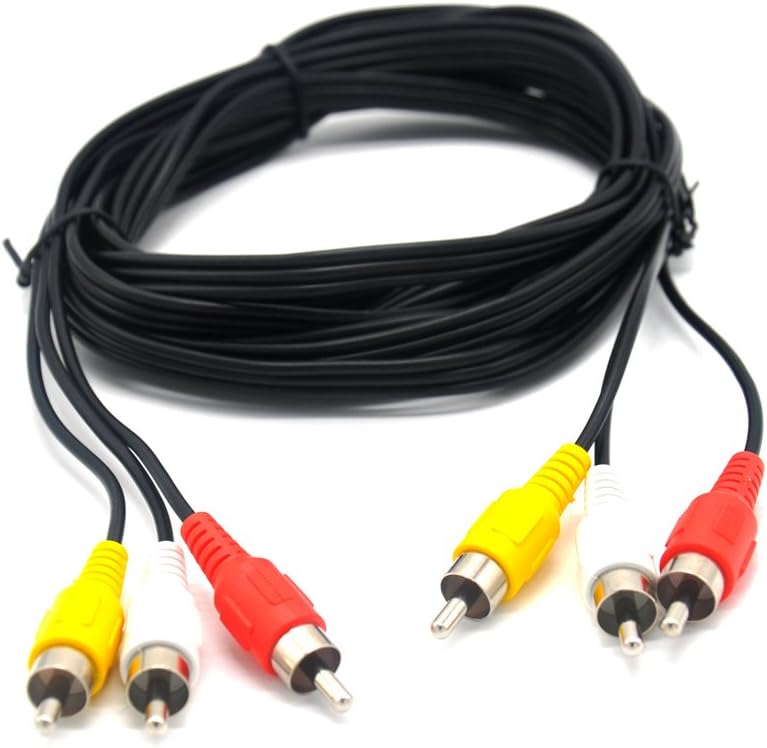 Pardarsey Padarsey RCA 5FT Audio/Video Composite Cable DVD/VCR/SAT Yellow/White/red connectors 3 Male to 3 Male - Image 3